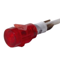 VOYANT LUMINEUX DIAMETRE 12MM ROUGE AVEC FIL POUR PLAQUE DE CUISSON