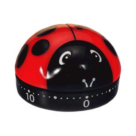 MINUTEUR MECA 60MN COCCINELLE ROUGE