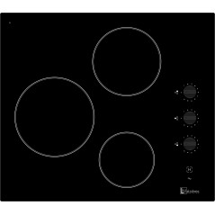 MÉZIÈRES TABLE DE CUISSON VITROCÉRAMIQUE 3 ZONES 5,3KW MANETTE