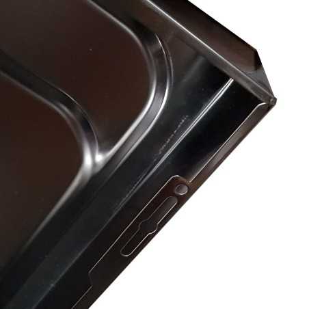 Evier inox reversible 1 cuve 140 cm domino induction