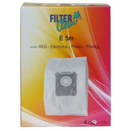 SAC ASPIRATEUR E5/PH5M E5M SAC ASPI NON TISSÉ X4+1FILTRE LOT 4