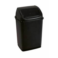 POUBELLE A TRAPE BASCULANTE 35L NOIR