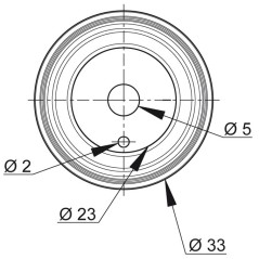 Joint pour servo-valve robinets flotteurs Wirquin