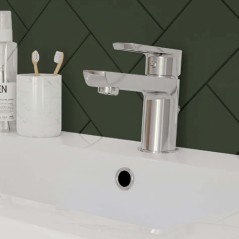 Mitigeur de lavabo chrome cartouche ceramique