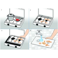 RECHAUD 2 GAZ BUTANE PROPANE GPL USAGE INTERIEUR