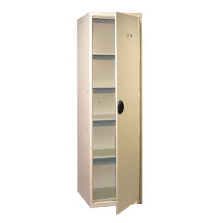 ARMOIRE METALLIQUE 4 TABLETTES 1 PORTE