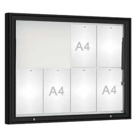 VITRINE EXTERIEURE PORTE LEVANTE 8 FEUILLES A4 MEZVITEXTAPC8A4 pour...