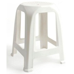 TABOURET PLASTIQUE BLANC TABPLASTB pour Tabouret de MEZIERES a 24,...