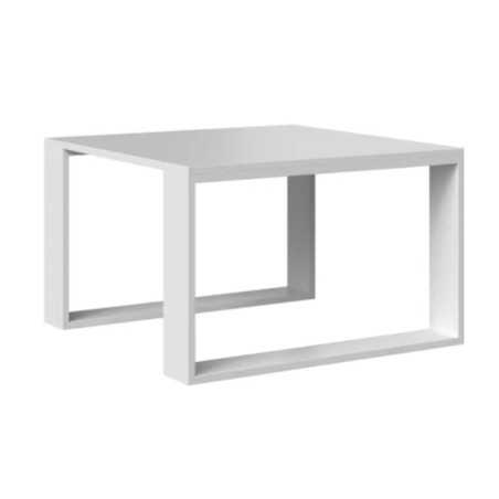 TABLE BASSE CARREE 67x67x40cm BLANC MEZICE6767B pour Table multifon...