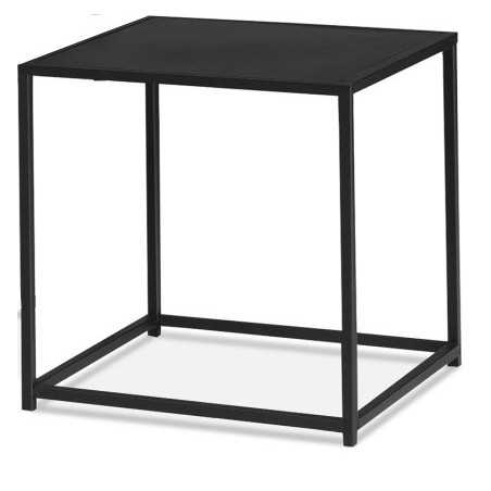 CHEVET CUBE METAL 36x36x36cm NOIR