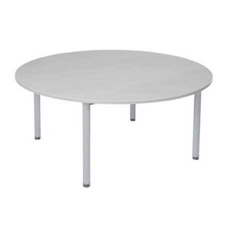 ARTEMIS TABLE CARREE 80*80 PLATEAU BLANC PIETEMENT BLANC