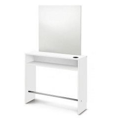 Meuble de coiffure console L.100 cm blanc MC02 pour Service de MEZI...