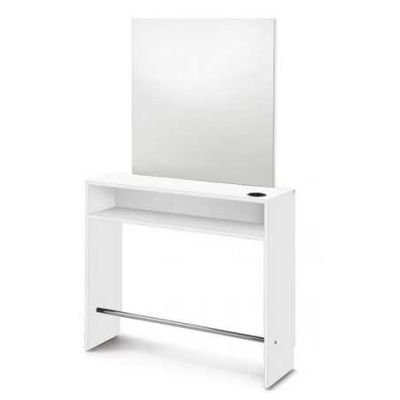 Meuble de coiffure console L.100 cm blanc MC02 pour Service de MEZI...