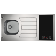 Kitchenette 120cm domino induction sans réfrigérateur