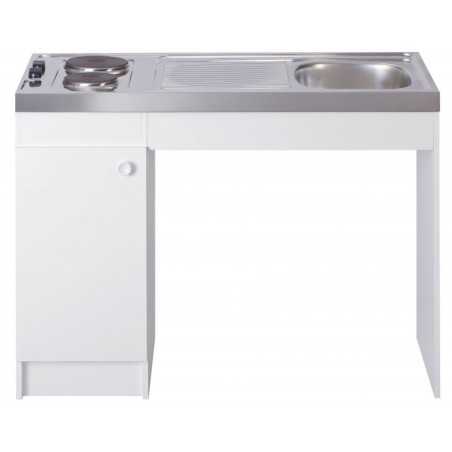 Kitchenette PMR 120cm domino électrique sans réfrigérateur